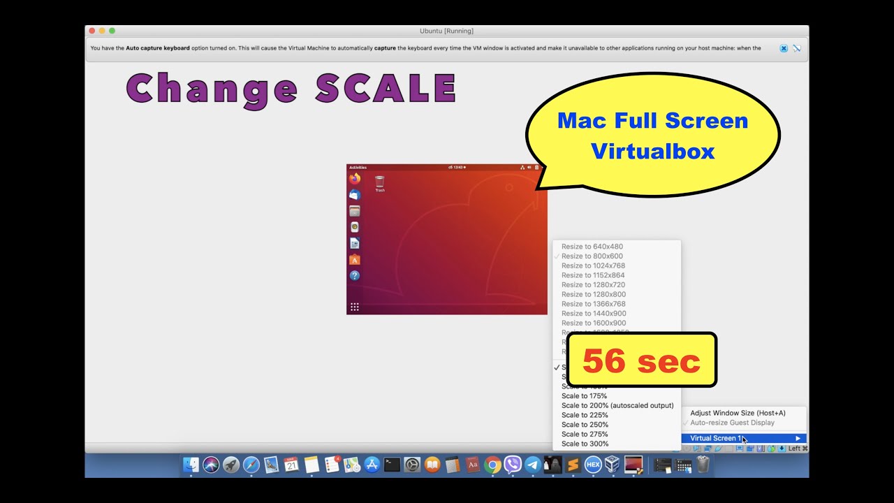 take a print screen on virtualbox for mac